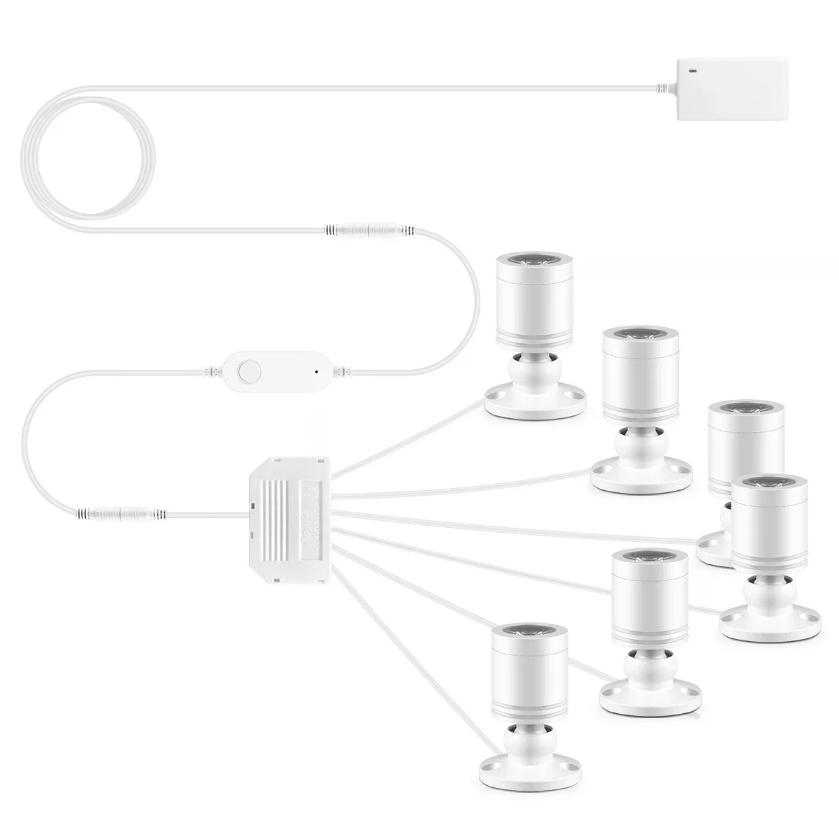 Smart TUYA Voice-Controlled Dimmable LED Spotlight Set