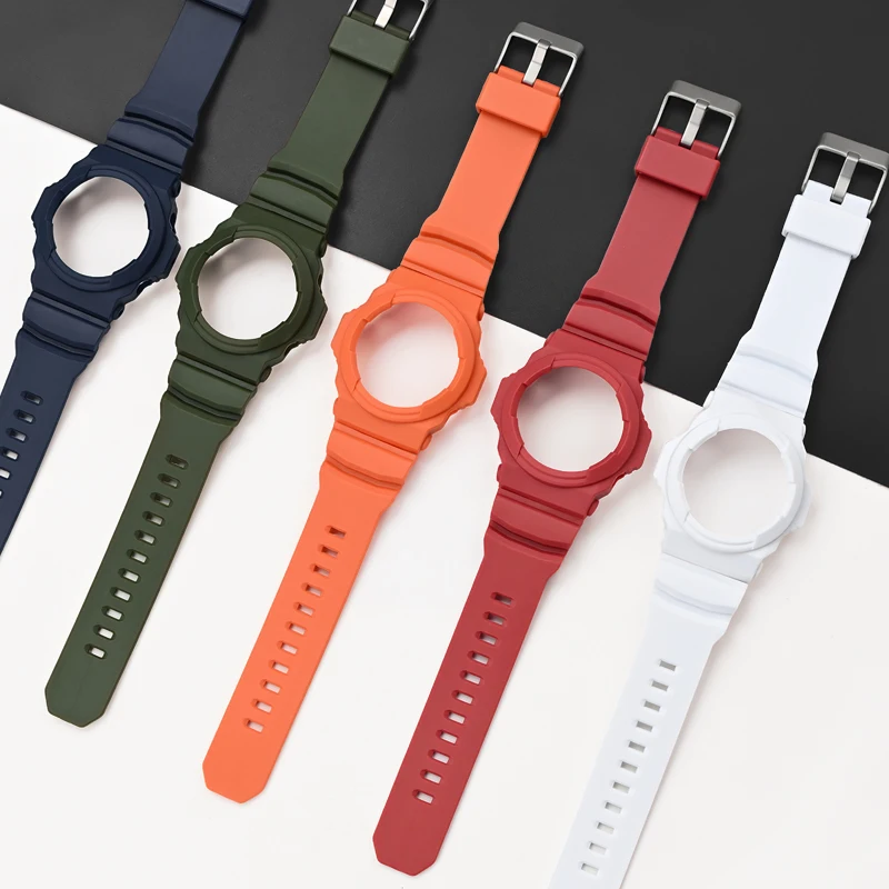 Premium Resin Rubber Watch Strap Case - Protective Shell Accessories
