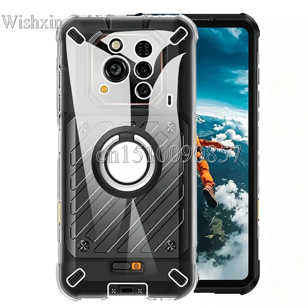 Shockproof Soft TPU Kickstand Ring Holder Case
