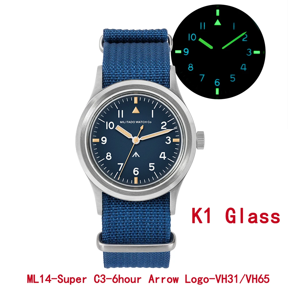 Militado ML14 Watch VH31/VH65 Sweep Quartz Movement Watches