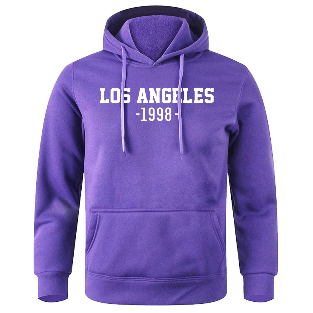 

Los Angeles 1998 Letter Printing Men'S Hooded Shirt Fashion Vintage Streetwear Man Breathable Soft Hoodie Basic All Match Hoody