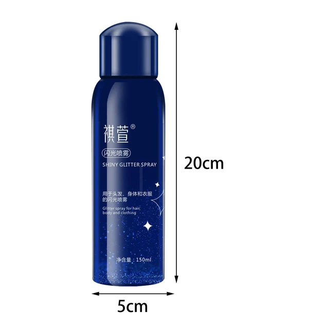 Shiny Glitter Spray for Clothes Hair 150ml Body Sparkle Spray Body Shiny  Spray for Prom Dresses Dating Parties Nightclub Clubs