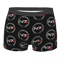N7 Circle Men Boxer Briefs Underpants Mass Effect Game Highly Breathable Top Quality Sexy Shorts Gift Idea 1