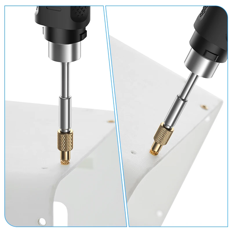 HS-02A Soldering Iron Nut Insert Kit for M2 to M8 Brass Thread Hot Melt Nuts wit