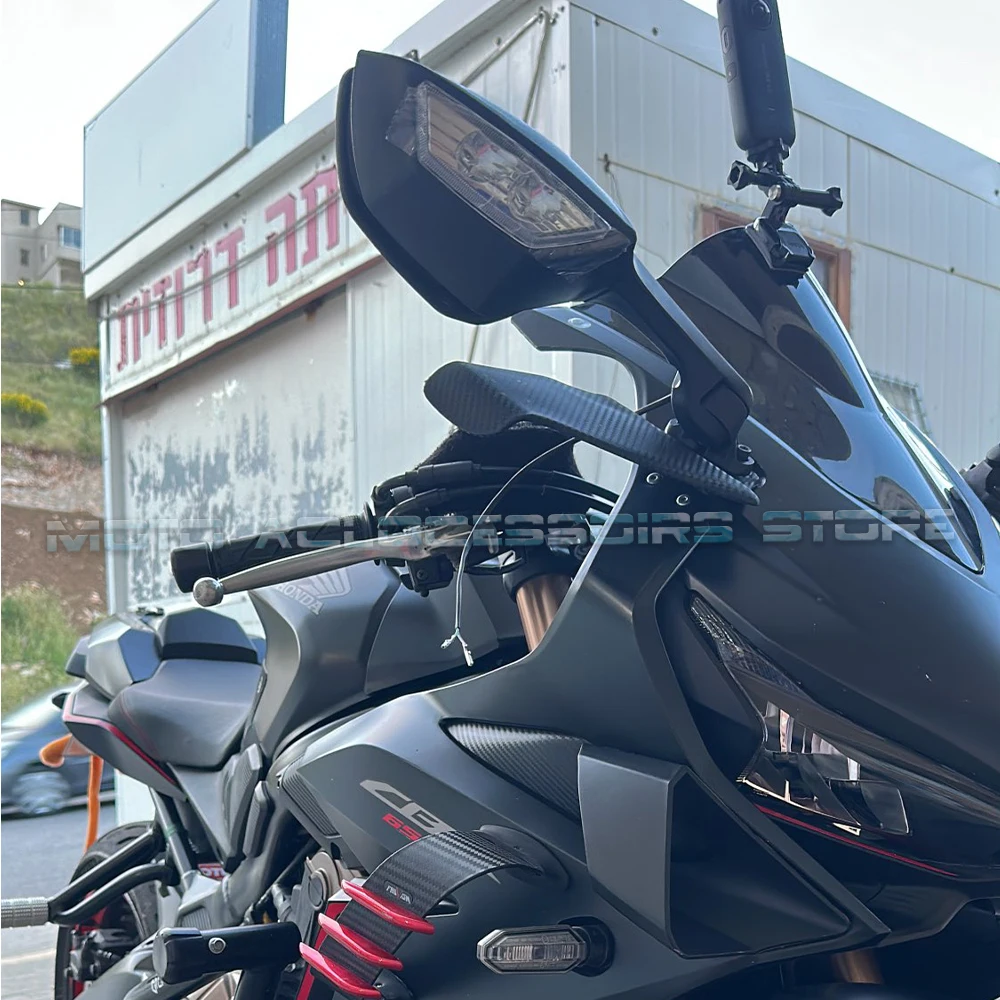 For Honda CBR250R CBR300R CBR500R CBR650F CBR650R Side Rearview Mirrors With Turn Signal LED Light CBR300R CBR500R CBR650F / R 3