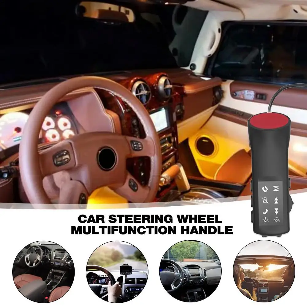 Steering Wheel Radio Control Buttons Universal Remote Control Button Multi-Function Control Switches For Car Radios Multimedia