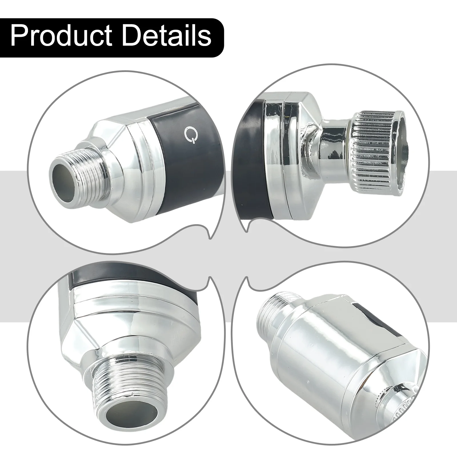 Shower Water Temperature Monitor LED Digital Display Household Water Thermometer ℃/℉ Adjustable Bathing Temperature Meter