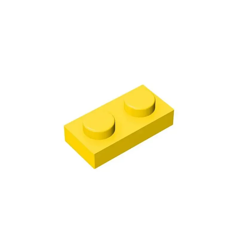 MOC 10PCS 플레이트 1x2 3023 빌딩 블록 키트 하이테크 보드 라이트 보드 벽돌 입자 DIY 아이디어 장난감 어린이 생일 아이 선물