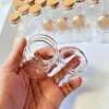 12/18/24/36/48 Pcs 30ml Small Glass Bottle Cork Tiny Glass Jars Clear Mini Containers DIY Home Decor Wishing Bottles 6