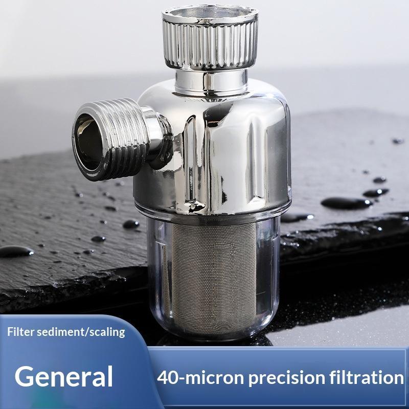 Stainless Steel Reusable Water Filter Spin Down Sediment Filter For Water Heater Thread Washing Machine Dishwasher Shower Faucet