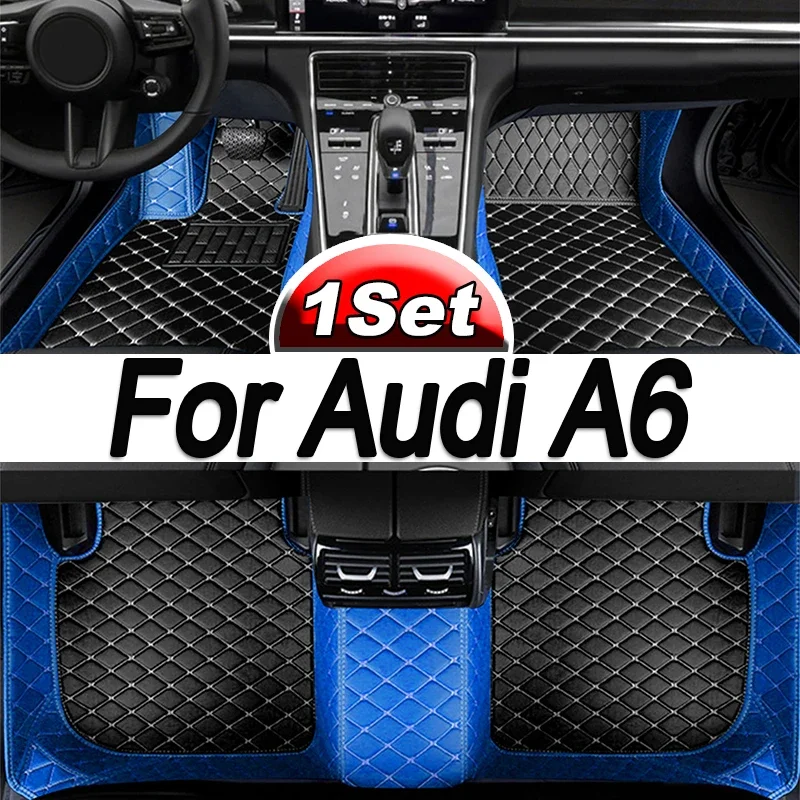 

Автомобильные коврики для Audi A6 C6 4F C7 4G Avant Wagon 2007 ~ 2018, роскошный кожаный коврик, коврик от грязи, прочный ковер, автомобильные аксессуары