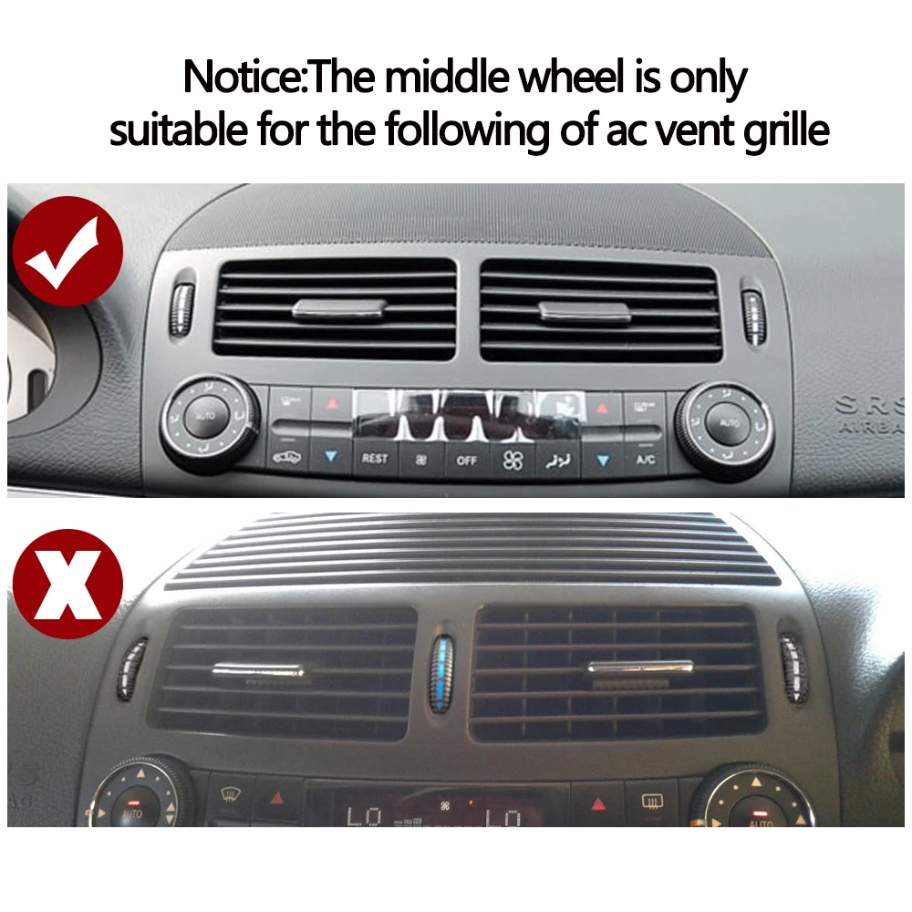 AC Air Conditioner Vent Grille 2PCS Set For Mercedes BENZ E Class