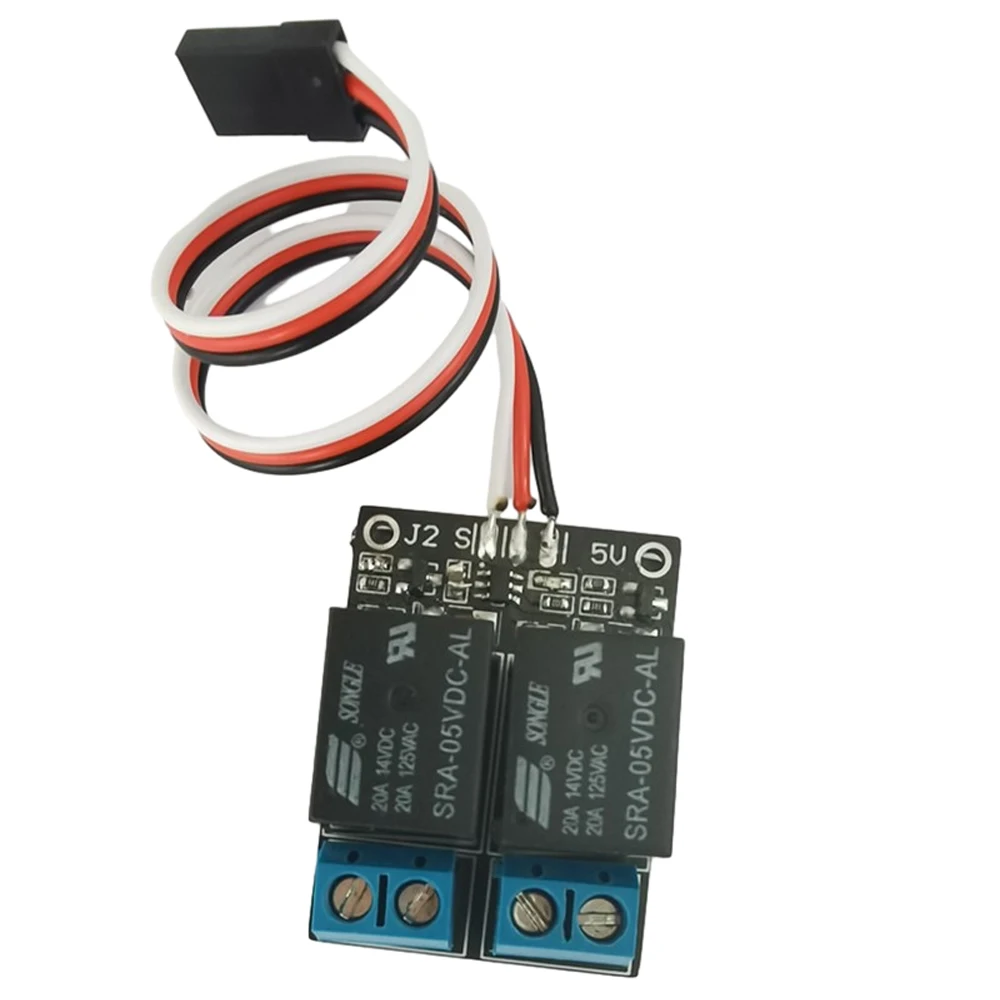 

PWM Relay Switch 2 in 1 Remote Control Light Electronic On-off Relay Switch for RC Model Airplane Drone 5V Receiver DIY Parts