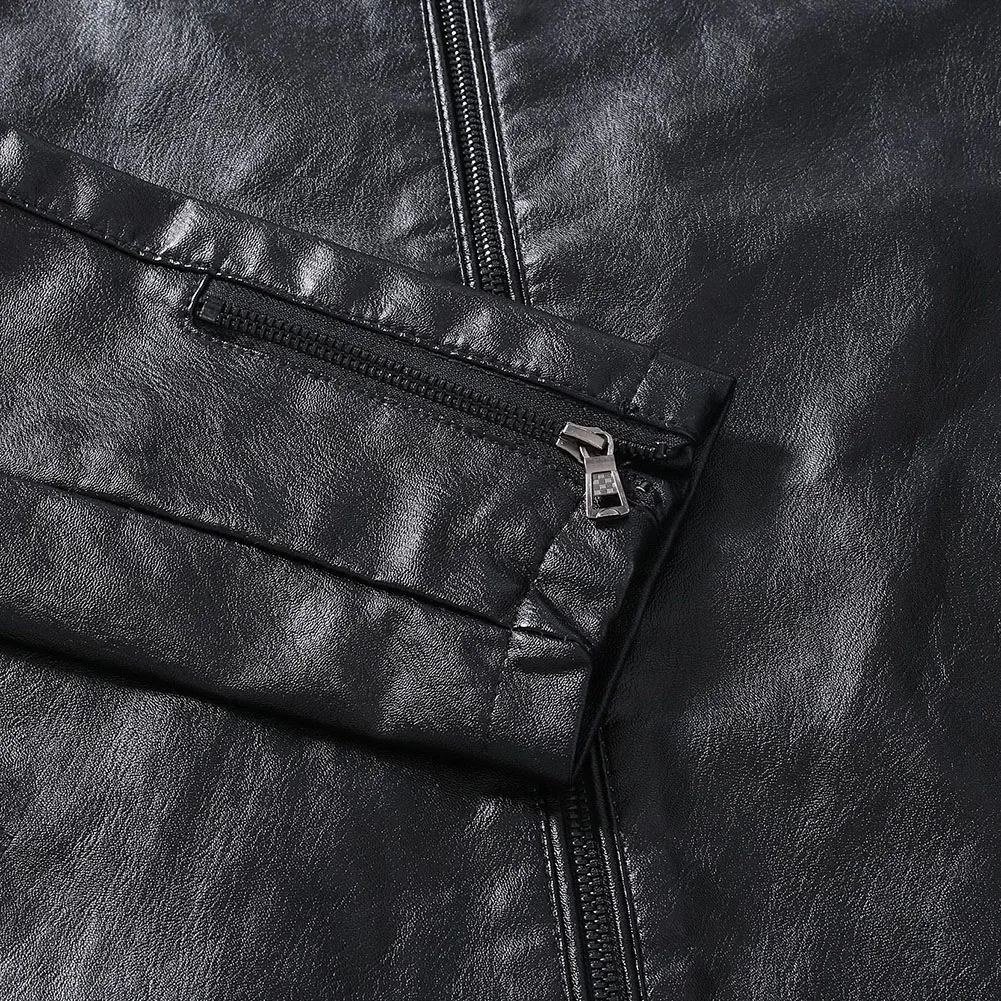 

Comfy Fashion Jacket Jacket Biker Slim Fit Jacket Brand New Solid Color Stand Collar Casual Coat Vacation Daily