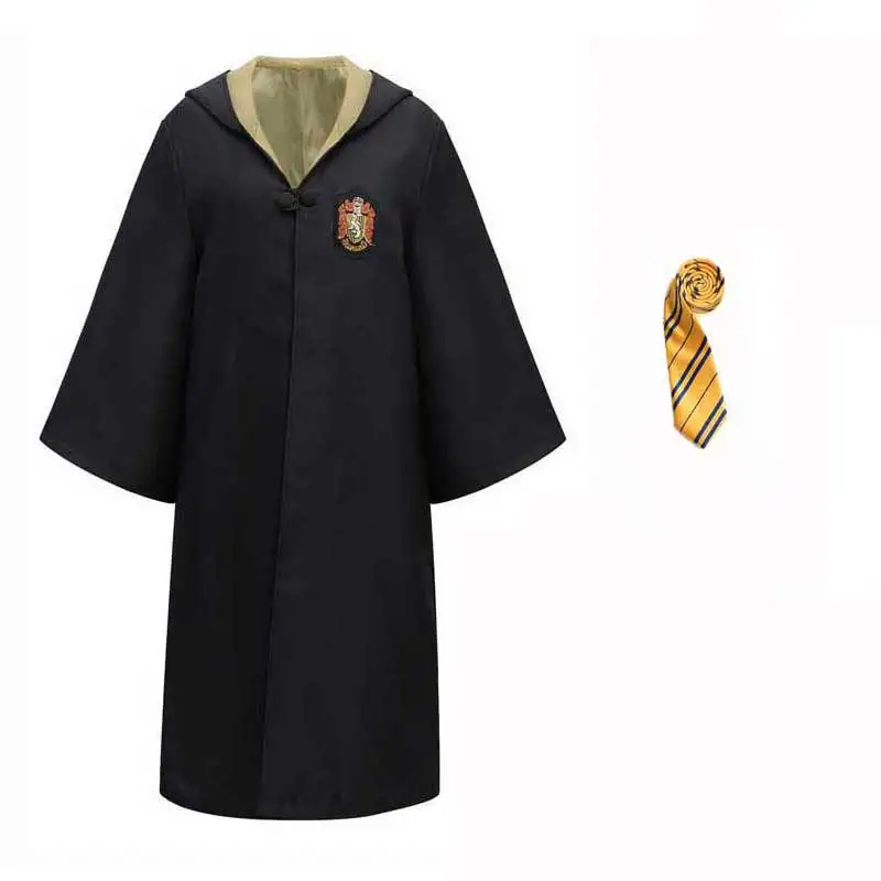Disfraz unisex de Slytherin, bata de escuela mágica, capa, suéter, vestido, corbata, gafas, conjunto de brujería, disfraz de Halloween