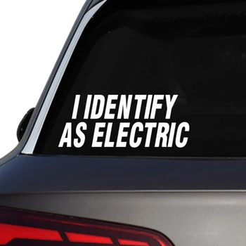 Identificare come adesivi per auto elettriche Divertenti carrozzeria per auto Parabrezza Paraurti Decorazione per moto Pellicola in vinile Decalcomanie Accessori auto