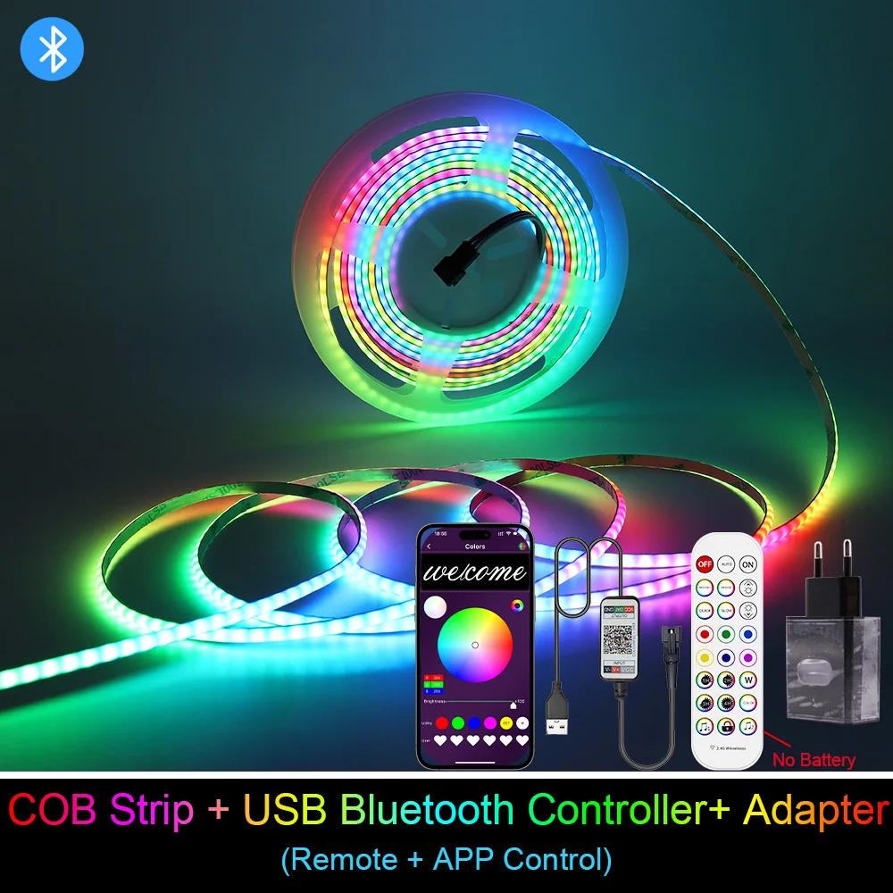ตัวเลือกสินค้า USB Powered RGB LED Strip 240 LEDs ควบคุม RGB แบบละเอียด 3 มม.