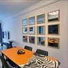 Square Spherical Wall Hanging Mirror Bedroom Decoration Three-dimensional Imitation Metal Dining Room Mirror Wall Hanging Decor 6