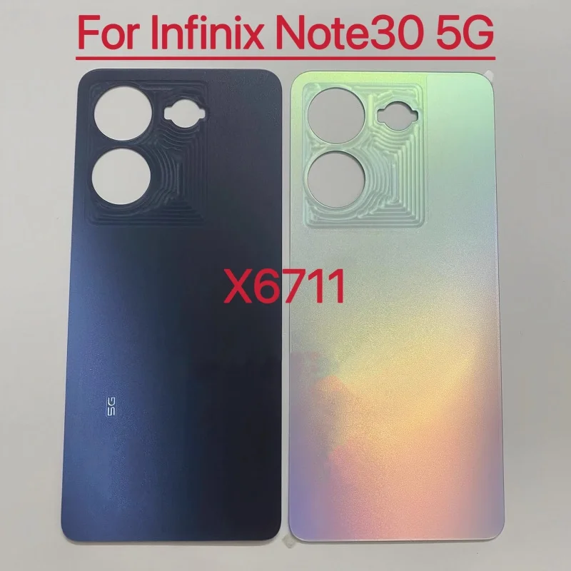 테크노 인피닉스 노트30 노트30프로 노트30VIP 5G X6710 X678B X6833B 배터리 커버 하우징 커버 수리 부품 도어