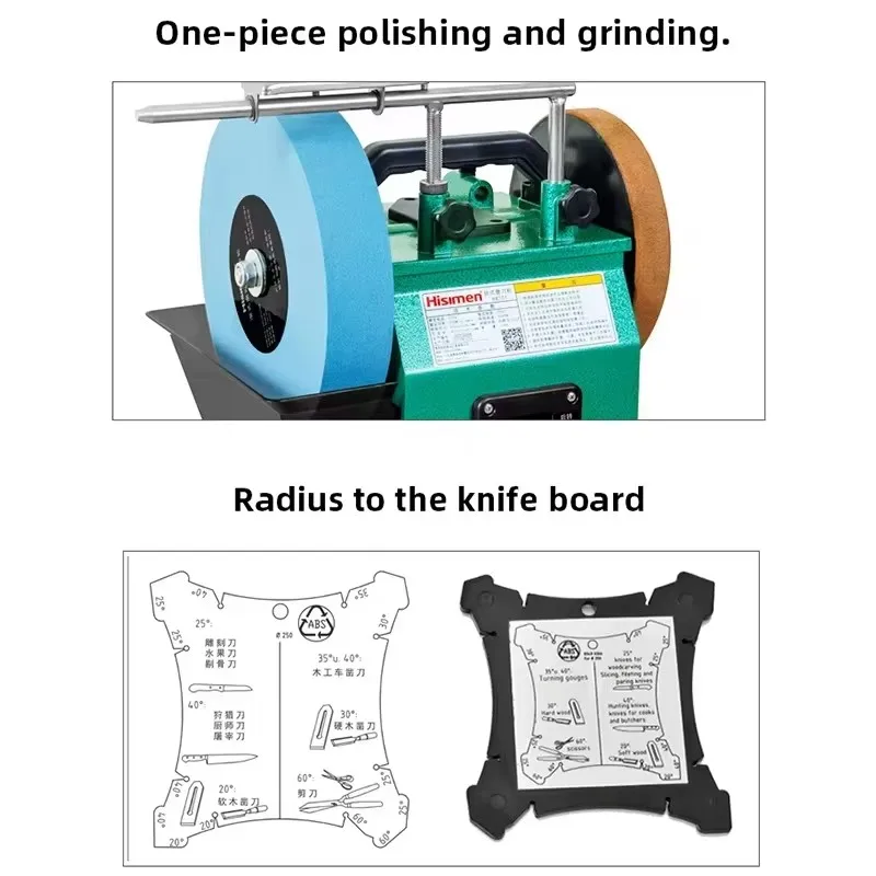 220V Low Speed Electric Knife Sharpener Water Cooled Knife Sharpener Rotary Polisher Bench Top Knife Sharpener 3