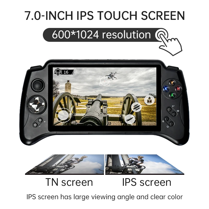 Powkiddy Gamehero X17 Console Di Gioco Portatile Android 7.0 Touch Screen Ips Da 7 Pollici Mtk 8163 Quad Core Google Store Gif Per Bambini