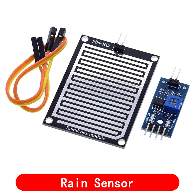 Sensor modul zur Erkennung von Schnee Regentropfen Regen wetter modul Luft feuchtigkeit für das Arduino-Relais steuer modul Regenwasser sensor modul – Detail 10