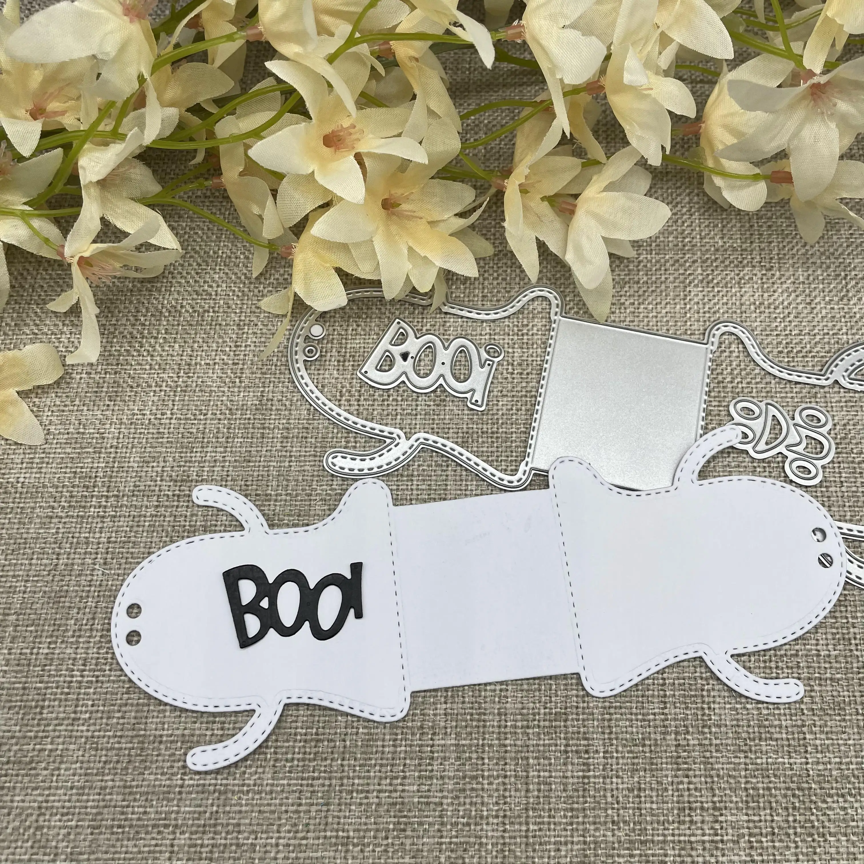 

Ghost Halloween box Metal Cutting Dies Stencils For DIY Scrapbooking Decorative Handcraft Die Cutting Template Mold