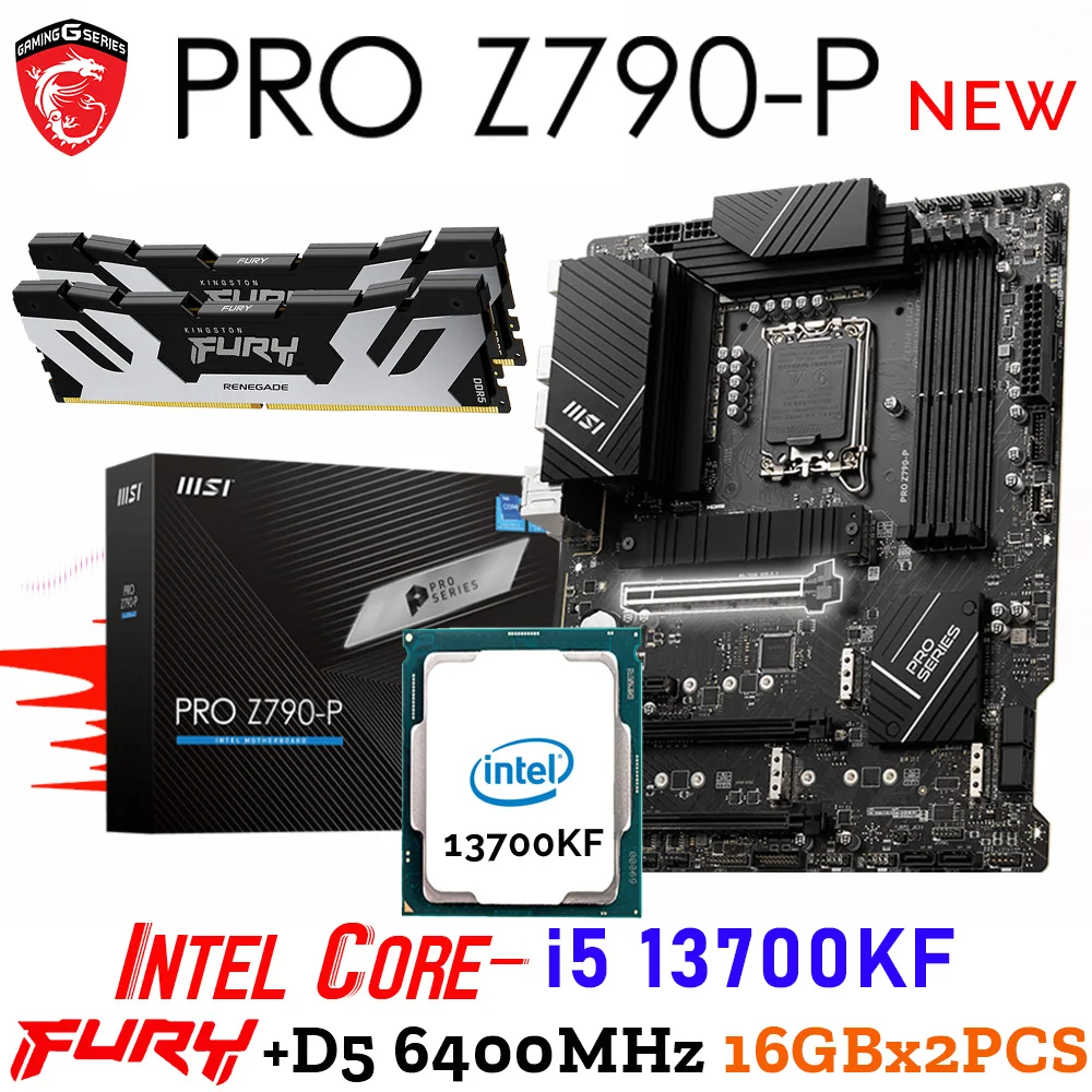 Intel Z790 Motherboard Ddr5 + Intel Core I7 13700kf Lga 1700 Processor