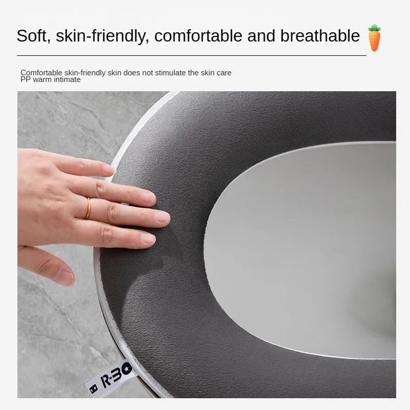 New Thick soft Toilet Mat Autumn Winter Universal case for Toilet Cushion WC Cape Warm Home Bathroom Potty Accessories pad Cover 3