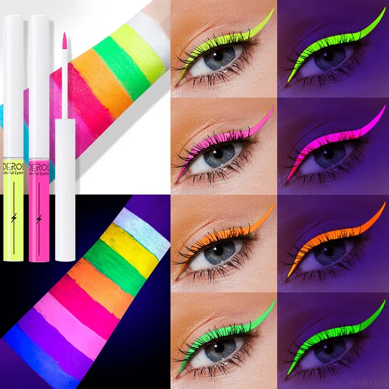 Shoous UV-Stylo Eyeliner Néon, Maquillage des Yeux, Rouge