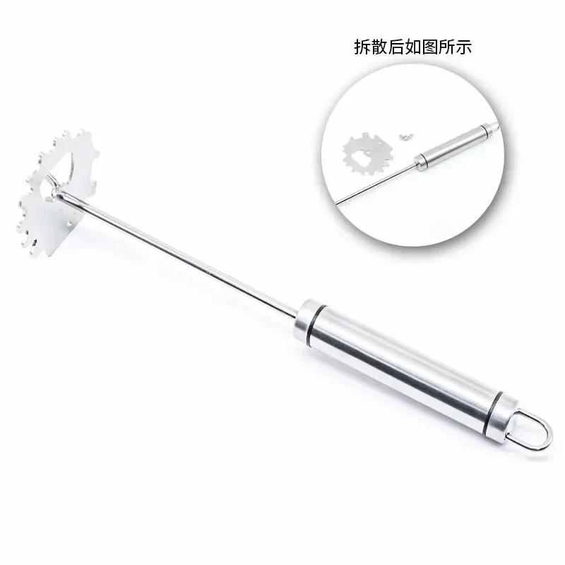 BBQ Scraper For Grill Tool For Outdoor Grill High Hardness And Corkscrew Function To Remove Stains Suspending Hole Design