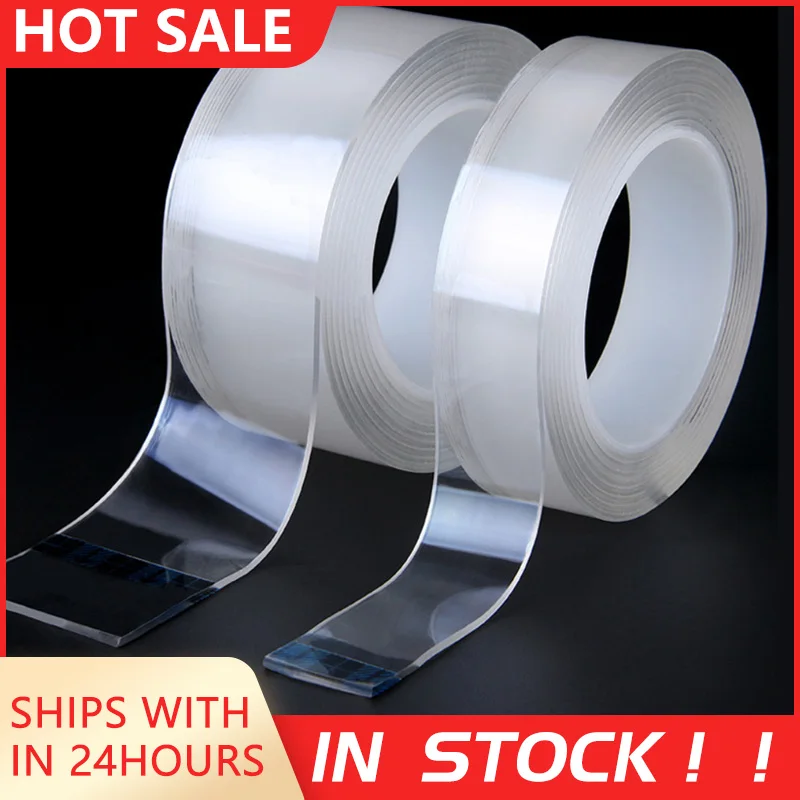 Household Storage Type Double-sided Transparent Nano Non-marking Cleaned Waterproof Self-adhesive Multi-functional Nano Tape