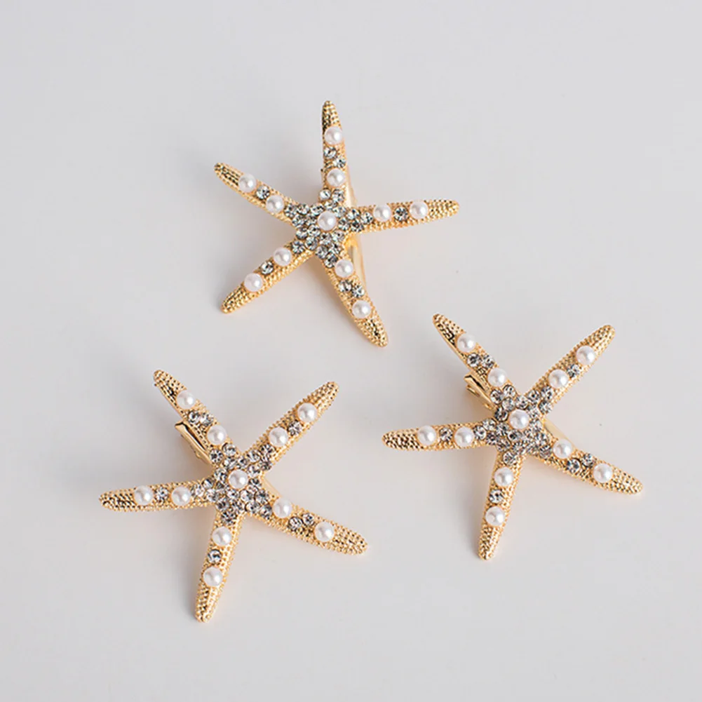 

New Fashion Star Shape Hair Clips For Women Girls Sweet Gold Color Hairpins Barrette Simple Lady Headwear Hair Accessories