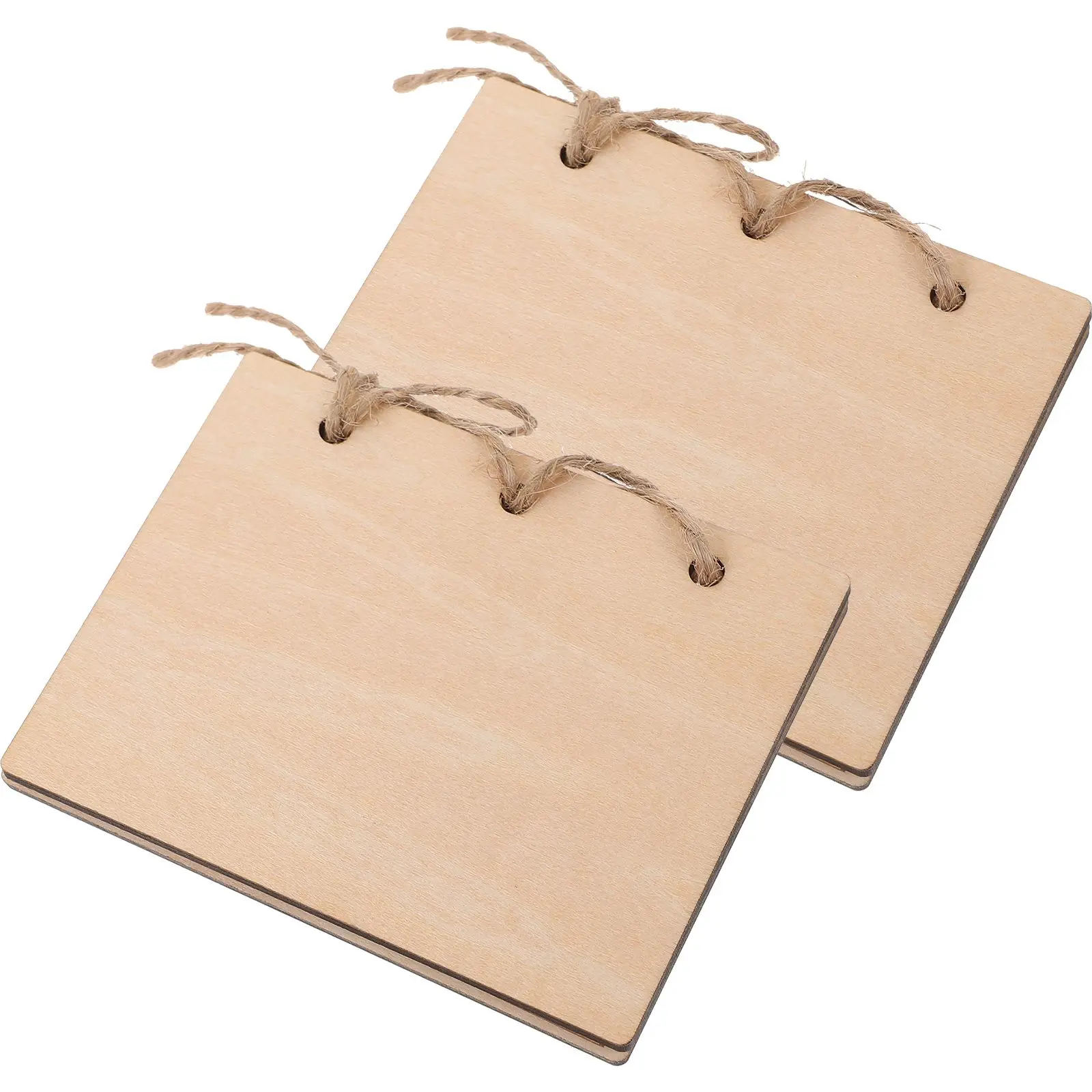 2 Pcs Wooden Vow Books Wedding Photo Props His Hers Gifts Rustic Declaration Cards Guest Book Officiant Book Signature
