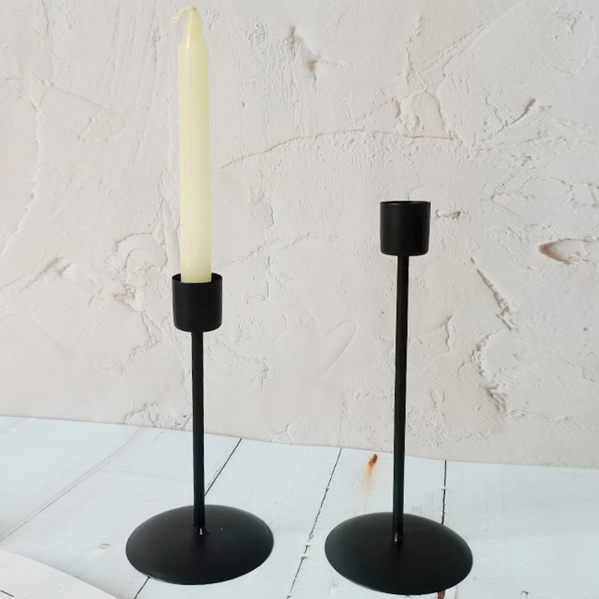 Candle Holder Metal Candlestick Holder for Taper Candle Decorative 2Pcs for Home Decor Wedding Dinning Party candle holders
