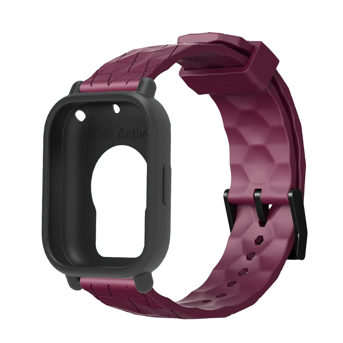Enhanced Silicone Replacement Bracelet with Protective Shell Covers