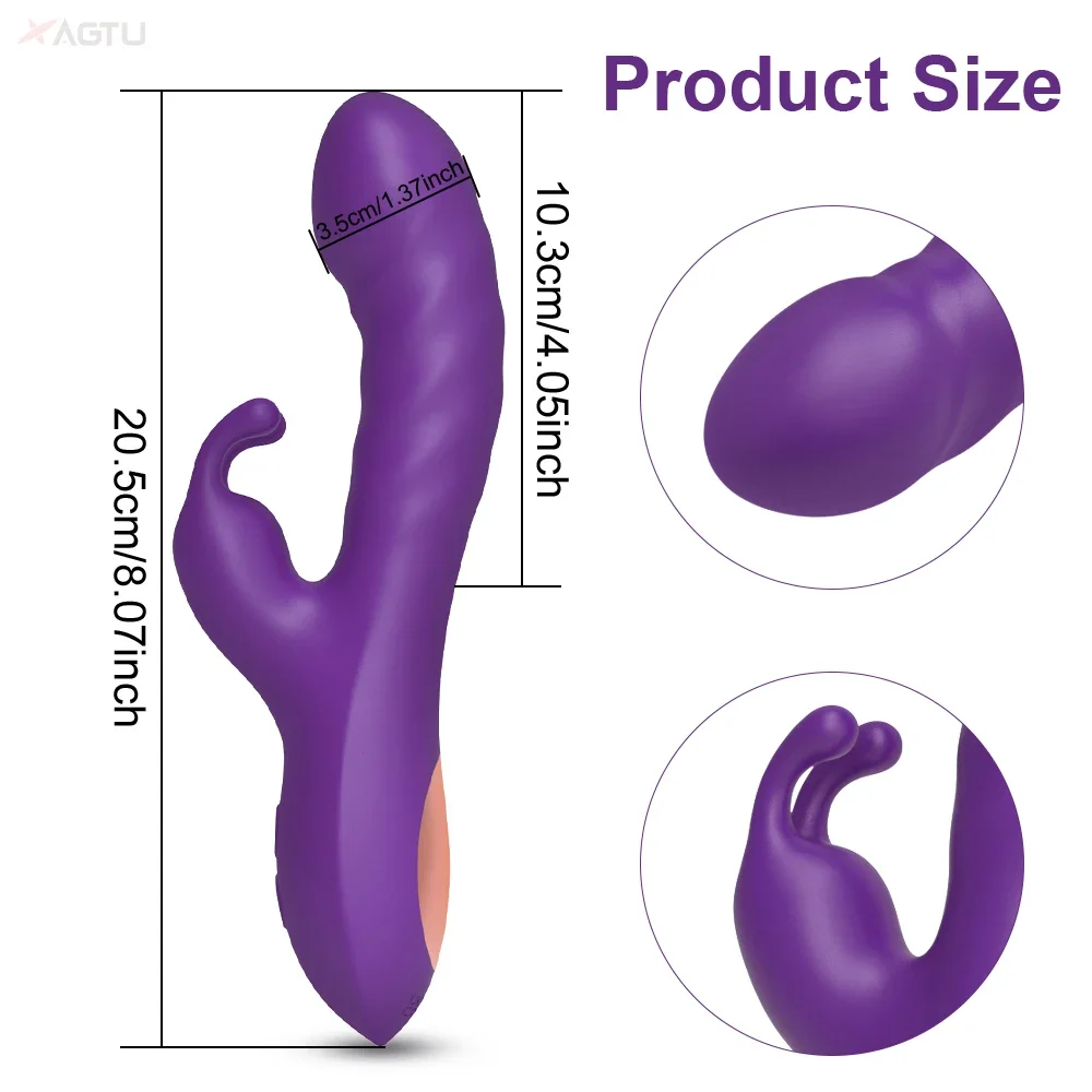 Rabbit Vibrator For G-spot And Clitoral Stimulation For Women_voghion.com