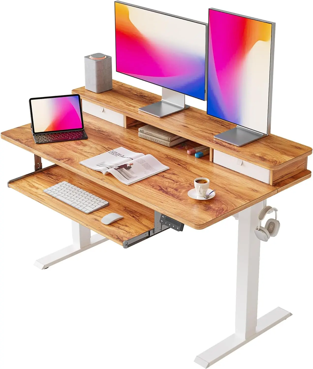 

FEZIBO Standing Desk with Drawers