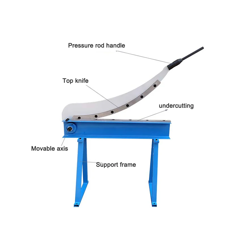 HS-800 industrial grade arc shearing machine Manual shear cutter Metal guillotine scissors 800MM For cutting sheets And plastics