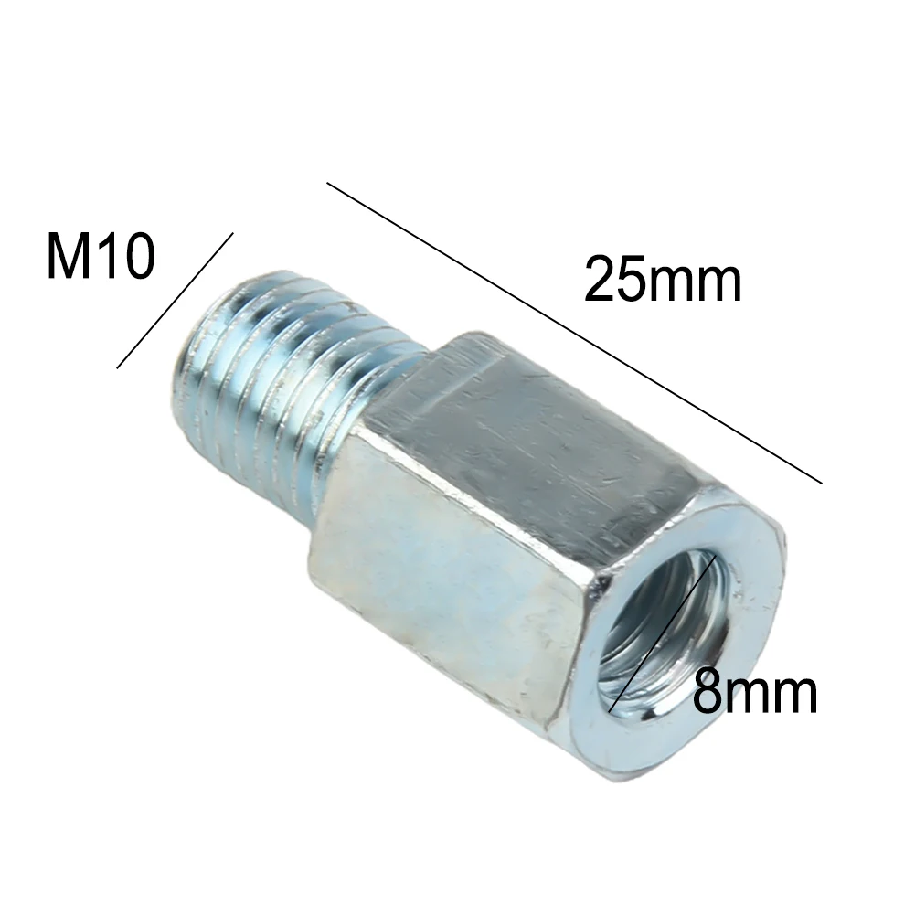 2pcs Motorcycle Scooter Mirror Adapters 8mm Female Clockwise To 8-10mm Male Clockwise Mirror Adapters Threaded Screws