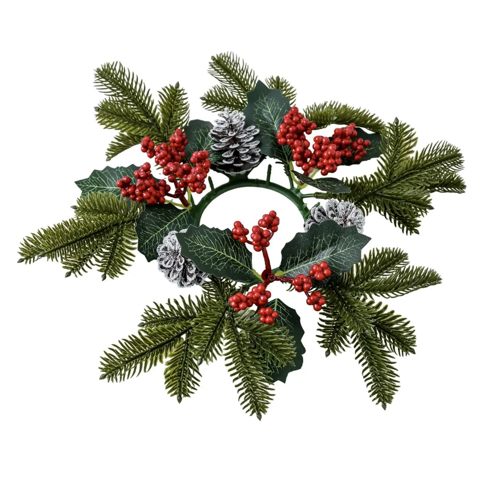 Candle Ring Centerpieces Front Door Table Decor Festival Decor Candlestick Wreath for Home Window Christmas Door Bedroom