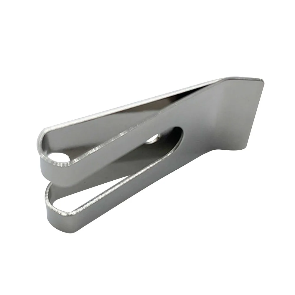 Metal Belt Clip Holster Sheath Belt Clip Double Holes Clasp Spring Buckle Hook Loop Clasp Accessories for Belt Bag Leather DIY