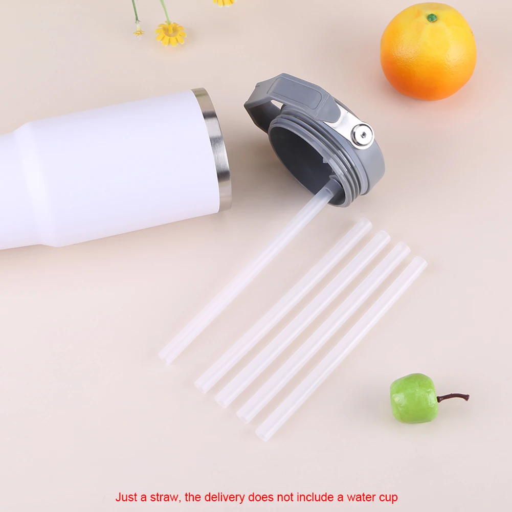 5Pcs Replacement Straws Wear-Resistant Reusable Straws Clear Straws Long Straws for Stanley 30oz Cup