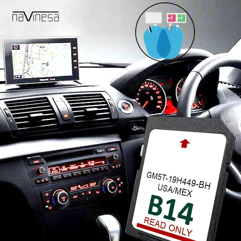 

Sat Nav SD Card 32GB GPS Navigation Maps for Ford F150 C-Max Multimedia Map USA MEX 2023 with Free Anti Fog Flim