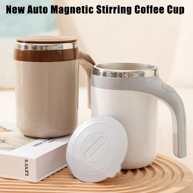 1pc Electric Blender Cup - Battery Operated Portable Transparent Cup  Automatic Rotating Coffee Mug Requires Two AAA Batteries