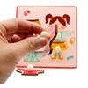 Children Hand Scratch Board 3D Puzzle Baby Montessori Early Education Preschool Matching Game Fruit Cognitive Jigsaw Toy 5