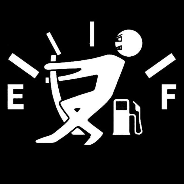 1 Pcs Funny Car Sticker Pull Fuel Tank Pointer To Full Car Vinyl Reflective Sticker Decal Car Auto Exterior Decor Accessories 4
