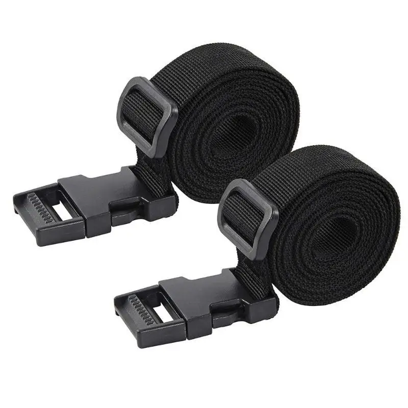 652F Sleep Bag Strap, Heavy Duty Utility Webbing Strap for Backpacking Bag, Luggage, Camping, Hiking with Plastic Buckle