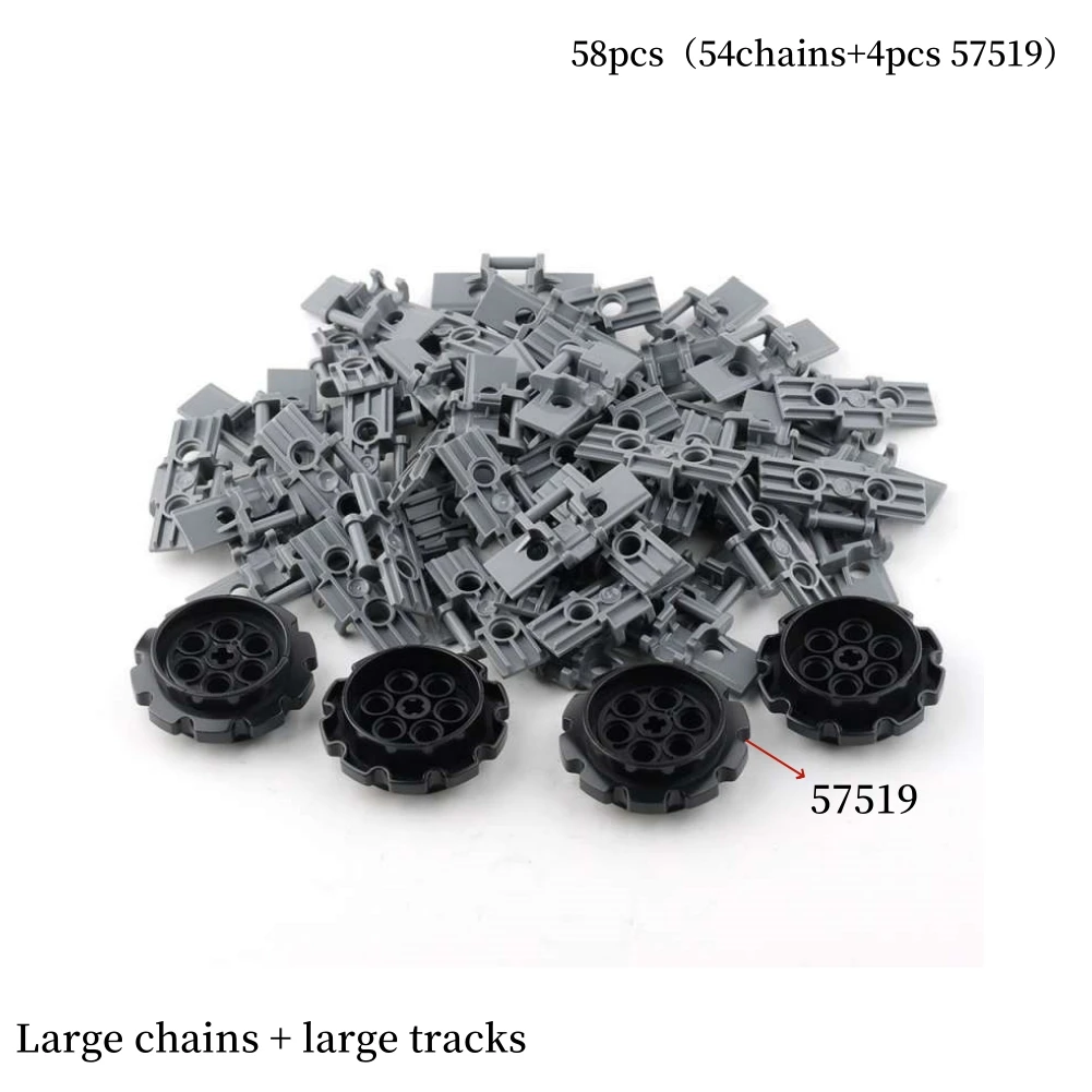 MOC Bulk Technical Parts Pin Bricks Set Axle Chains Connector Gear Set Shaft Building Blocks Compatible with Legoeds 9686 3649