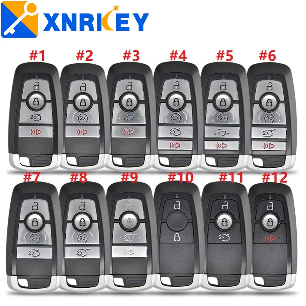 

XNRKEY чехол ключа дистанционного управления автомобилем или чехол для Ford Edge Explorer DISPATCH Fusion Mondeo 3/4/5 кнопочный дистанционный ключ